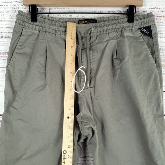 Replay Mens Size 31 x 30 Type R-38 Spec.N 48-1202 Chino Pants Joggers Gray - Picture 4 of 11